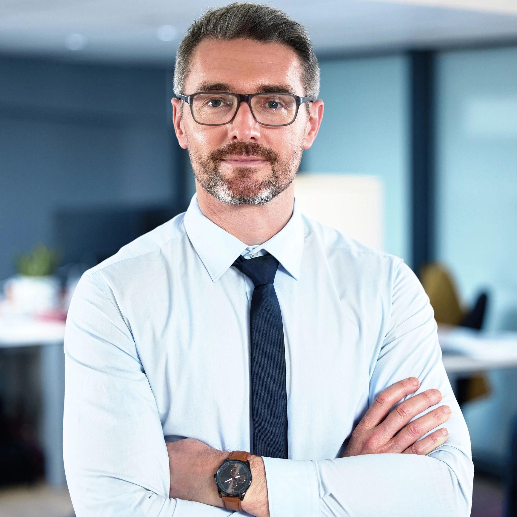 Professional headshot of a mature businessman