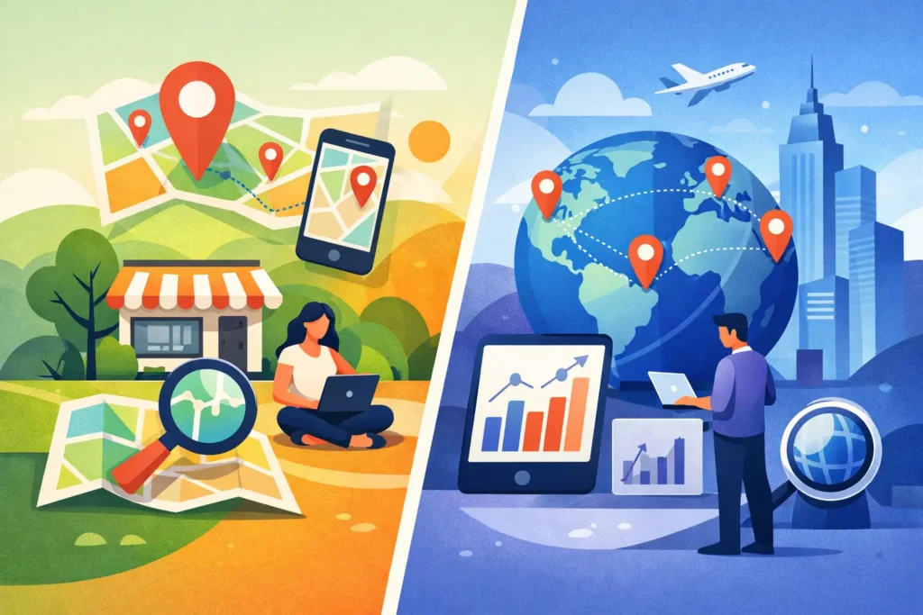 Local SEO vs National SEO for Small Businesses