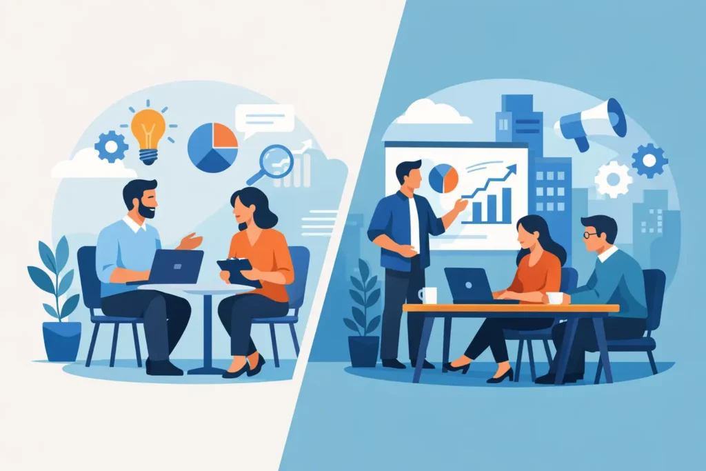Marketing Consultant vs Agency: Which Fits?